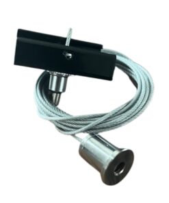 Alternative view of Kit Cavo Sospensione Per Binario Trifase Colore Nero Filo Da 150cm Per Un Lato CB40203