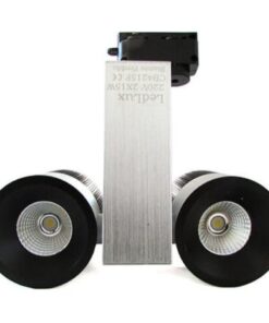 Lampada Faretto Led A Binario Bianco Caldo Doppia Testa Faro 2X15W Cob Regolabile 30W 220V