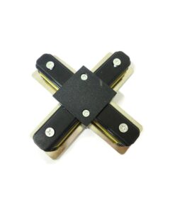 Alternative view of Giunto a X Connettore Per Binario Dei Faretti Led Modello X Colore Nero Per Mono Fase