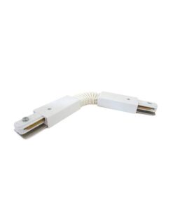 Alternative view of Giunto Connettore Curva Flessibile per Binario Mono Fase Colore Bianco Doppia Testa Per Mono Fase