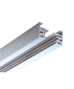 Solo Binario Guida Mono Fase Da 1 Metro Colore Bianco Per Allungamento Senza Connettore Alimentazione e Tappi Chiusure