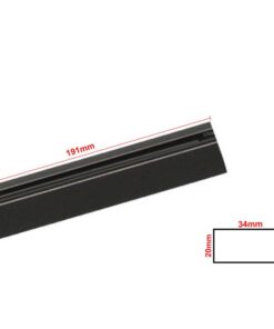 Sistema Illuminazione Binario Monofase Nero, Binario Connettori Giunti (Binario 2M)
