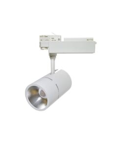 Testa Alimentazione Con Box Led Driver Colore Bianco Per Faro Led Binario Trifase per CB40103