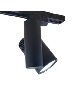 Faro Lampada Led A Binario 30W Mono Fase CCT CRI 90 Carcassa Nera 2700K 4000K 6000K 3 In 1 Luce Stretta 24 Gradi