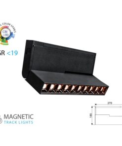 Lampada Led Lineare Regolabile 10X2W 24V Caldo 3000K CRI 90 UGR 19 Per Sistema Binario Magnetico SKU-7964