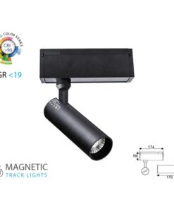 Faro Lampada Led a Binario 15W 24V Neutro 4000K CRI 90 UGR 19 Per Sistema Binario Magnetico SKU-7967