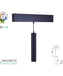 Faro Lampada Led a Sospensione 15W 24V Caldo 3000K CRI 90 UGR 19 Per Sistema Binario Magnetico SKU-7968