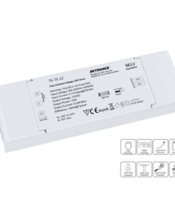 Alternative view of Alimentatore Dimmerabile CV 12V 75W Triac + Pulsante N.O. Varialuce Su 220V Per Striscia Led 12V TE-75-12