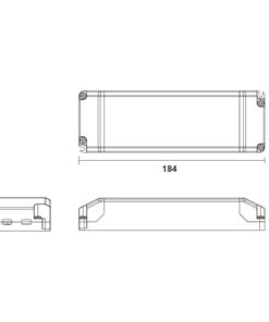 Alimentatore Dimmerabile Con Triac Dimmer Taglio di Fase DC 12V 50W Per Striscia Led 12V DIM12-50