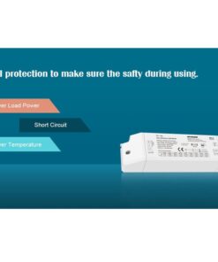 Alimentatore Dimmerabile CV 12V 40W Con Pulsante N.O. e Telecomando RF 2.4G Per Striscia Led 12V PB-40-12