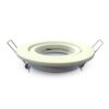 Porta Faretto Led GU10 MR16 Rotondo Con Molla Colore Bianco Orientabile Spotlight Fitting SKU-3469