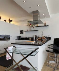 Porta Faretto Led GU10 MR16 Rotondo Con Molla Colore Cromato Orientabile Spotlight Fitting SKU-3471