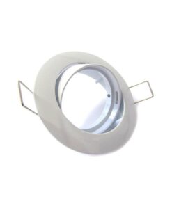 Alternative view of Porta Faretto Led GU10 MR16 Orientabile Rotondo Con Molla Bianco