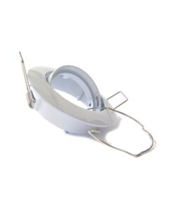 Porta Faretto Led GU10 MR16 Orientabile Rotondo Con Molla Bianco