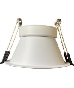 Porta Faretto Da Incasso Bianco, Per Led GU10 MR16 Rotondi, Foro 75mm, 96X60mm, Profondo Effetto Retroilluminato