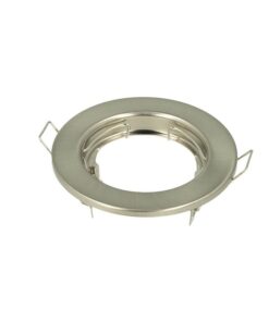 Alternative view of 2 PZ Porta Faretti LED GU10 MR16 Rotondi Fissi con Molla Satinati SKU 3585