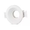 Portafaretto Lampada Led GU10 Da Incasso A Scomparsa Corpo Rotondo Diametro 120mm In Gesso Bianco Verniciabile SKU-3640