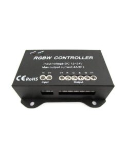 Centralina RGBW 4 Canali Controller RGB+W RGB Wireless Per Luci Striscia Bobina Led 12V 24V 16A RF104
