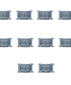 10 Pezzi Connettore Trasparente Invisibile 8mm 2 PIN per Unire 2 Strisce LED COB