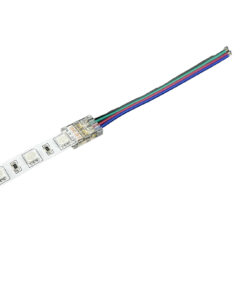 Alternative view of 10 Pezzi Connettore Trasparente Invisibile 10mm RGB 4 PIN per Strisce LED COB