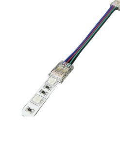 Alternative view of 10 Pezzi Connettore Trasparente Invisibile 10mm RGB 4 PIN per Collegare Strisce LED