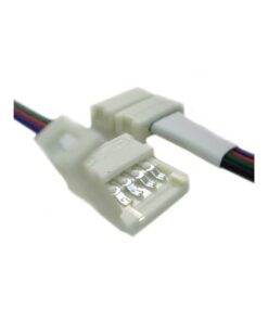 Alternative view of 4 PZ Connettore 12mm Per Chiudere Striscia Led Smd RGB 5050 Senza Saldare