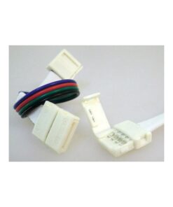 Alternative view of 4 PZ Connettore 12mm Per Collegare Due Strip Led Smd RGB 5050 Senza Saldare