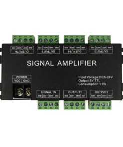 Alternative view of Amplificatore Segnale SPI Dream Color Signal Amplifier 6 Canali Per Bobina Led Magic Color 12V 24V HC600