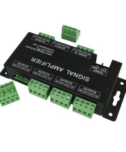 Amplificatore Segnale SPI Dream Color Signal Amplifier 6 Canali Per Bobina Led Magic Color 12V 24V HC600