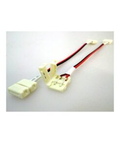 4 PZ Connettore 8mm Per Chiudere Striscia Led Smd 3528 Senza Saldare