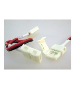 4 PZ Connettore 8mm Per Collegare Due Strip Led Smd 3528 Senza Saldare