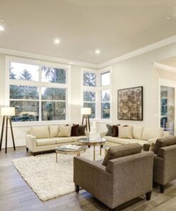 Portafaretto In Gesso Da Incasso, Rotondo 100X30mm Bianco Verniciabile Portalampada GU10 e Connettore Fast Incluso