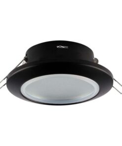Porta Faretto Led Da Incasso Rotondo Colore Nero Impermeabile IP44 Foro 70mm Per Faretti Led GU10 MR16 SKU-6699