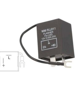 Flasher Led Lampeggiatore Rele Relay 3 Pin Negativo Con Filo FLL011 12V Per Frecce Led Moto Scooter Motorcycle