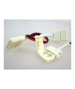 4 PZ Connettore 12mm Per Collegare Due Strip Led Smd 5050 Monocolore Senza Saldare