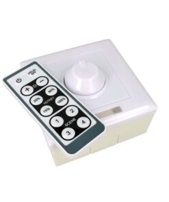 Led Dimmer 0-10V 220V Con Rotella e Telecomando Infrarossi Scatola 86X86 Inclusa