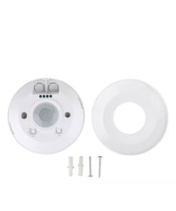 Sensore PIR Movimento e Crepuscolare Timer Da Soffitto Carcassa Bianca 220V 360 Gradi SKU-5086