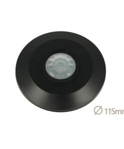 Sensore PIR Movimento e Crepuscolare Timer Da Soffitto Carcassa Nera 220V 360 Gradi SKU-5087