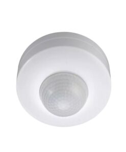 Sensore di Movimento a Infrarossi e Crepuscolare 360 Gradi Montaggio a Plafone Carcassa Bianca IP20 Manual Override SKU-1355