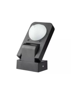Sensore di Movimento a Infrarossi e Crepuscolare Montaggio a Parete Muro Carcassa Nera IP65 Esterno Braccio Orientabile SKU-15011