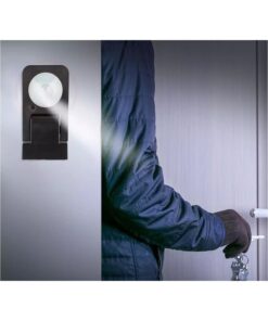 Sensore di Movimento a Infrarossi e Crepuscolare Montaggio a Parete Muro Carcassa Nera IP65 Esterno Braccio Orientabile SKU-15011