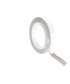 Cavo Filo Nastro Elettrico Super Slim Rotolo Piatto Con Biadesivo 2 Conduttori 0,25mmq 5mm Fino a 3A Senza Rompere Muri o Installare Canaline 60 Metri