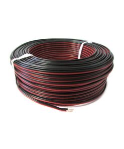 Cavo Piattina Rosso Nero 2X0,75mmq Per Filo Elettrico Altoparlanti Stereo Audio Casse 1 Metro
