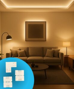 3 Pezzi Connettore 8mm Angolare 90° 2 PIN, Per Curvare 2 Striscie Led Smd con Passo da 8mm Senza Saldare