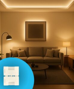 3 Pezzi Connettore 8mm 2 PIN, Per Unire 2 Striscia Led Smd con Passo da 8mm Senza Saldare