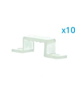 Alternative view of 10 PZ Clip Fissaggio Rigido 14x7 mm per Bobina Striscia Led Impermeabile