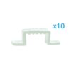 10 PZ Clip Fissaggio Rigido 16x10 mm per Bobina Striscia Led Impermeabile