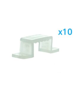 Alternative view of 10 PZ Clip Fissaggio Rigido 16x10 mm per Bobina Striscia Led Impermeabile