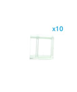 Alternative view of 10 PZ Gommini PVC Morbida 10X6 mm per Chiusure Striscia Bobina Led Impermeabile