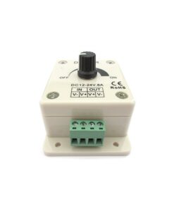 Led Dimmer Segnale PWM Con Rotella Per Striscia Bobina Luci Led 12V 24V 8A